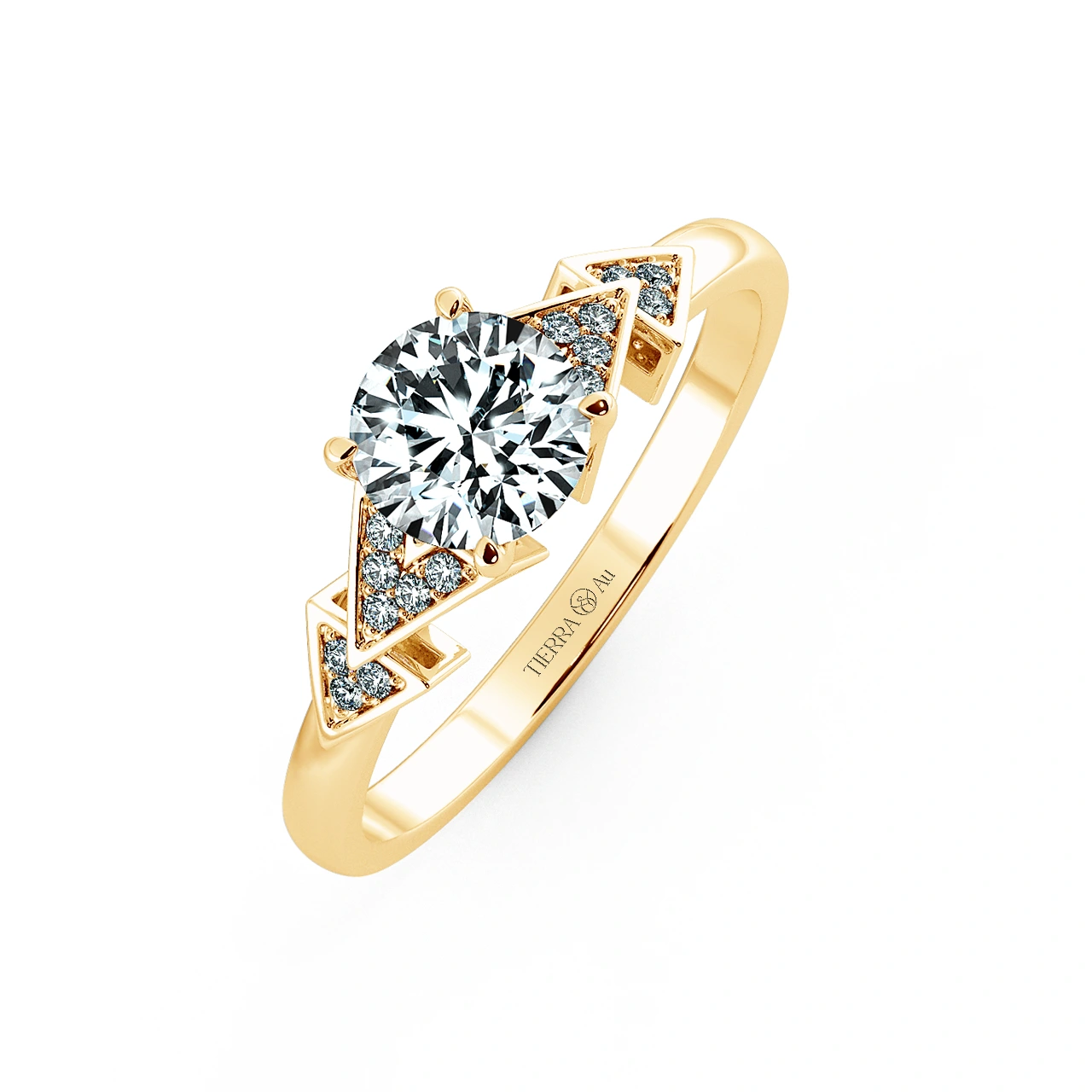 Solitaire Engagement Ring with Eternity Band NCH1807 3